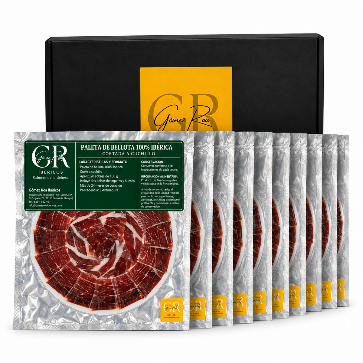 Pack 10 sobres de paleta de cebo de campo 50% ibérica