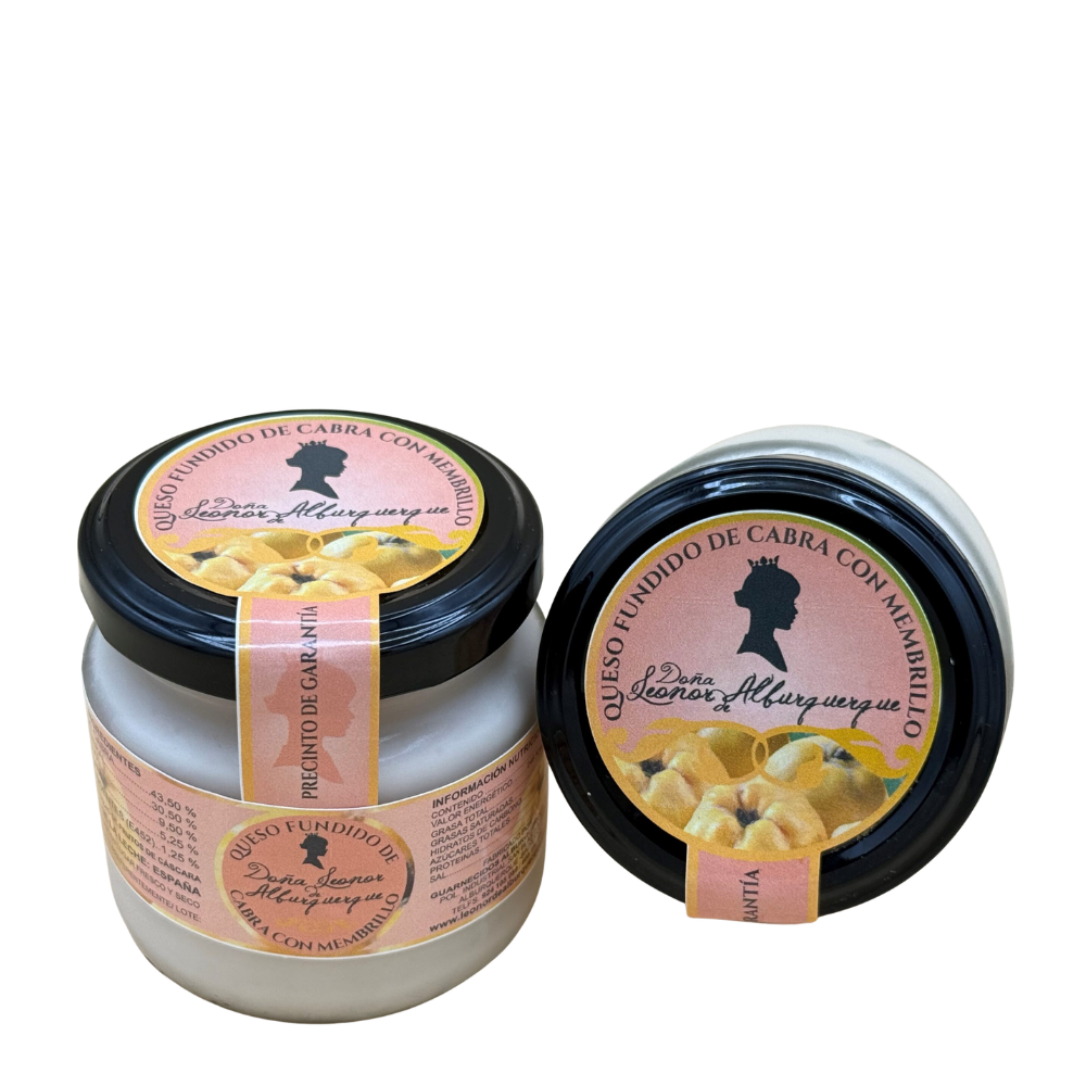 Crema de queso fundido de cabra con membrillo 135 gr.